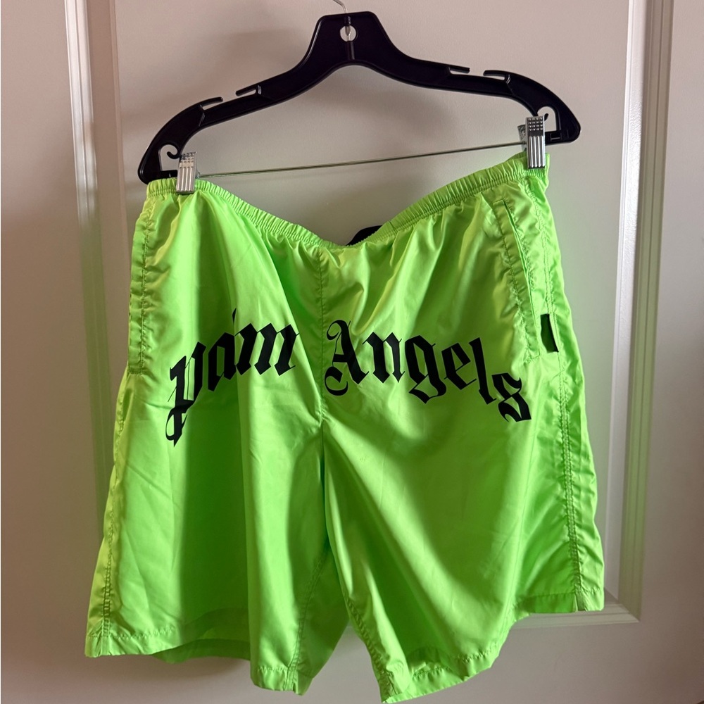 Palm Angels Bright Green Shorts